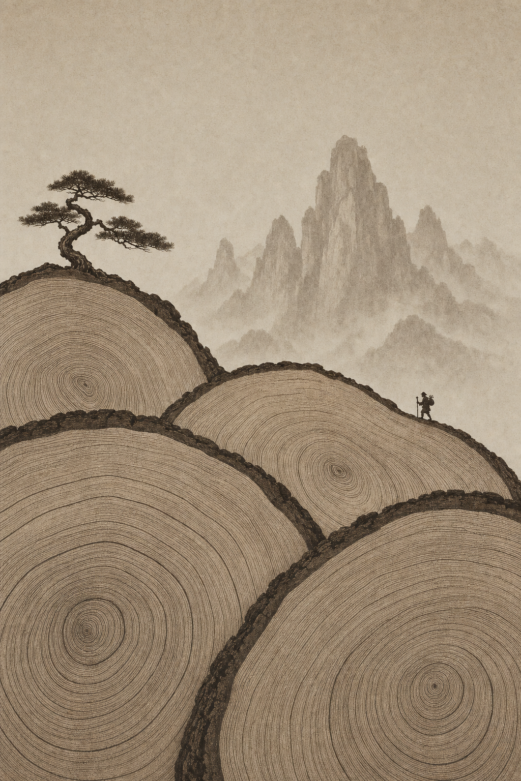 Minimalist oriental poster